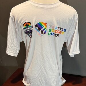 White Seattle Sounders Pride Tee